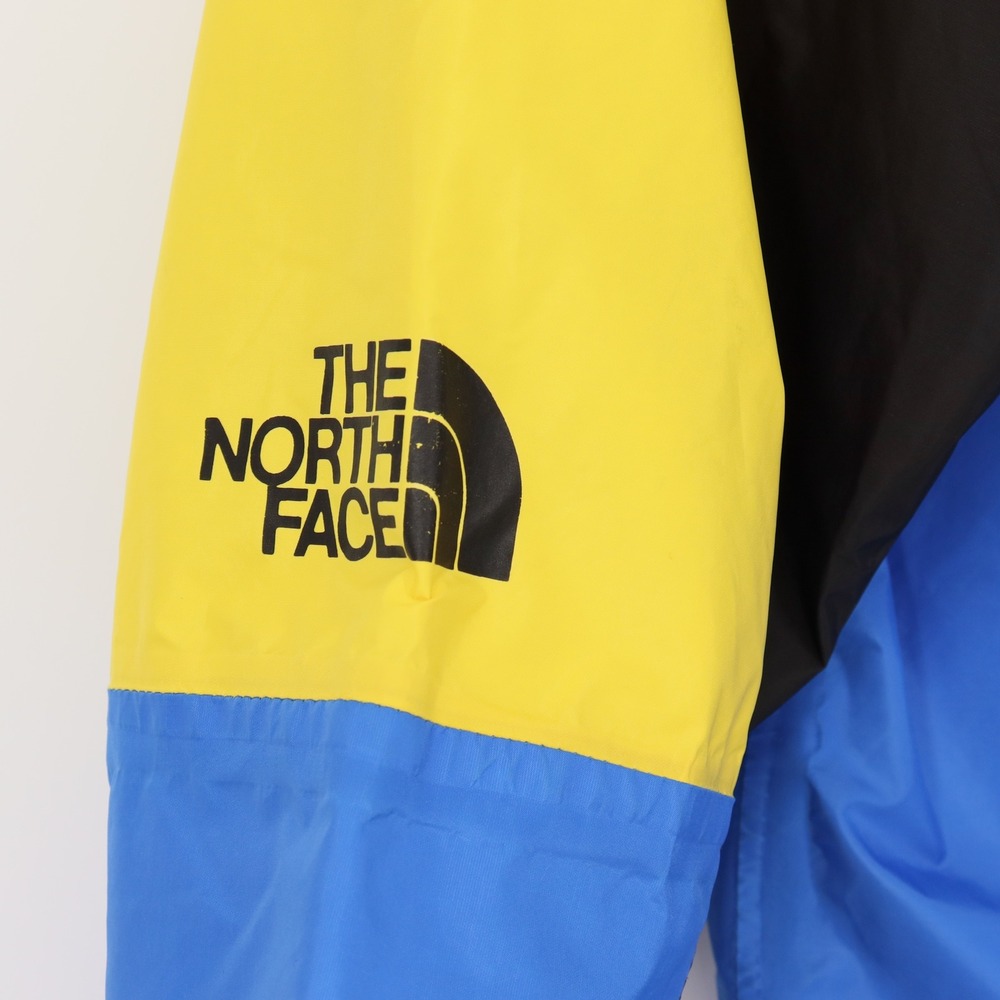The North Face Vintage Gore-Tex Anorak Colorblock Jacket Mens XS Blue Yellow - Picture 11 of 12